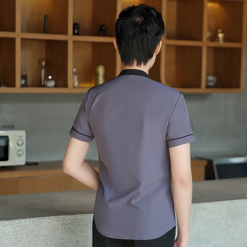 wholesale bright color hotel service team uniform shirt