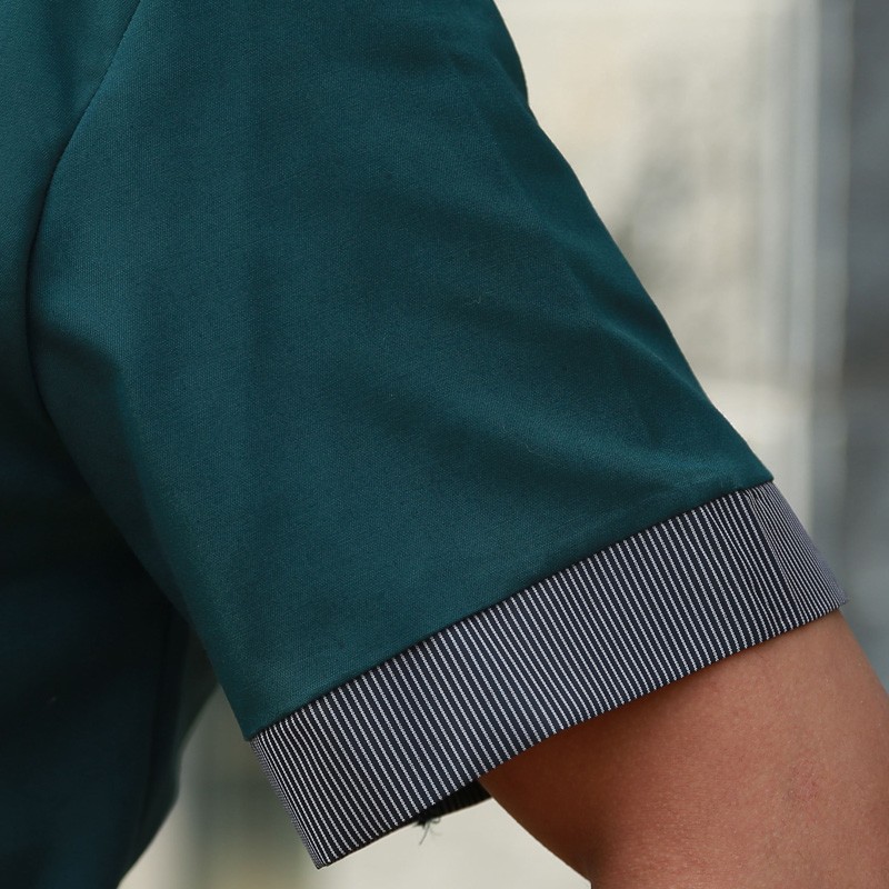 traditional China style short sleeve waiter shirt uniform