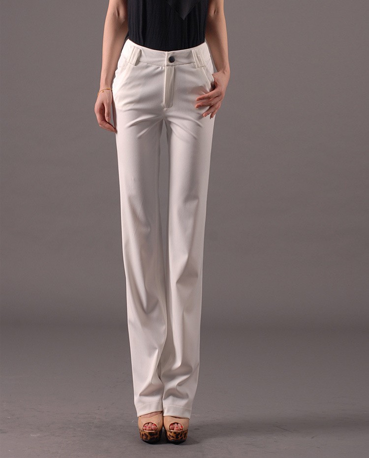 summer vogue classic thin straight leg women's dressy pant trousers