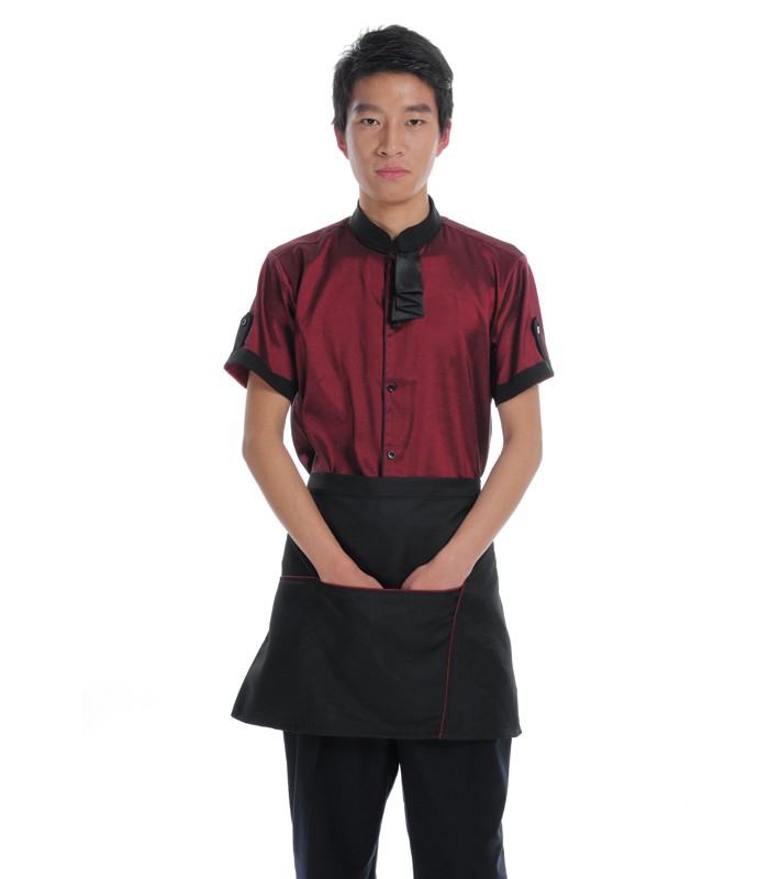 peter pan collar summer hotel staff uniform