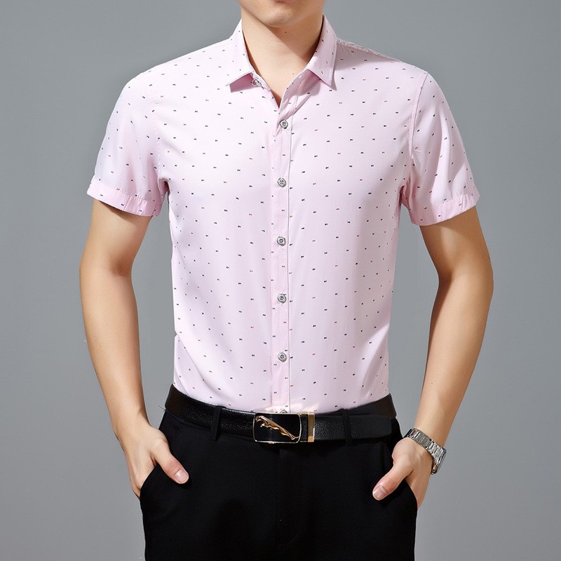 mercerized cotton fabrics short sleeve boss shirt - TiaNex