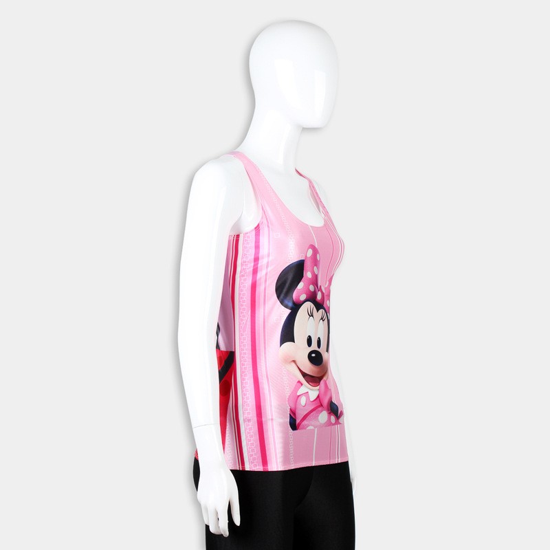 pink cute mickey printing girl's tanks camis