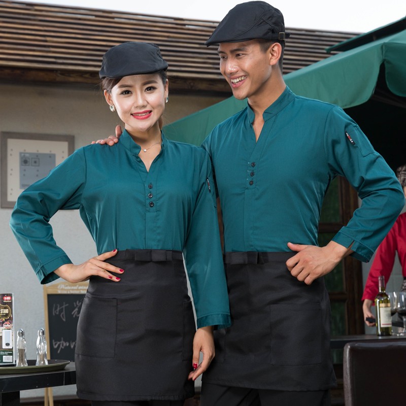 casual Korea design  autumn bar waiter uniform