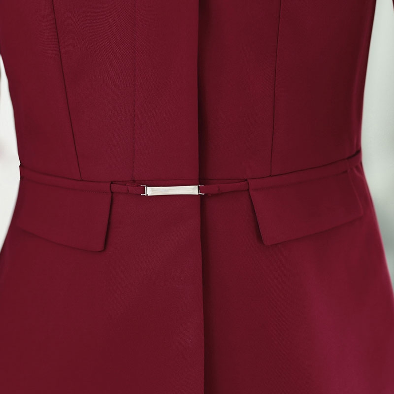 HangZhou design collarless women business suits  office uniform
