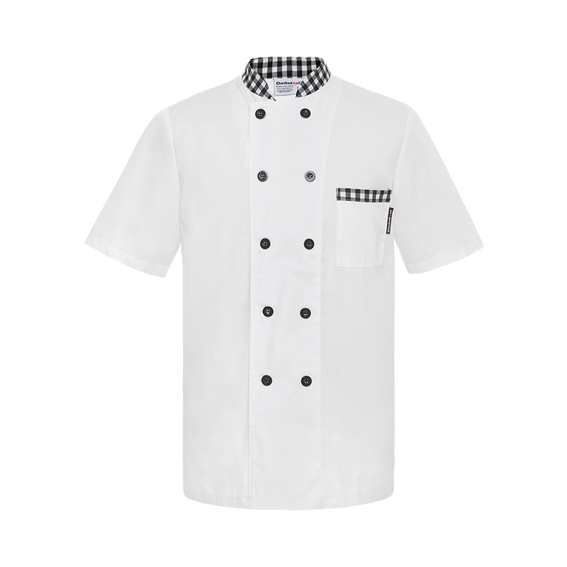 new design black hem collar cook chef coat cook uniform
