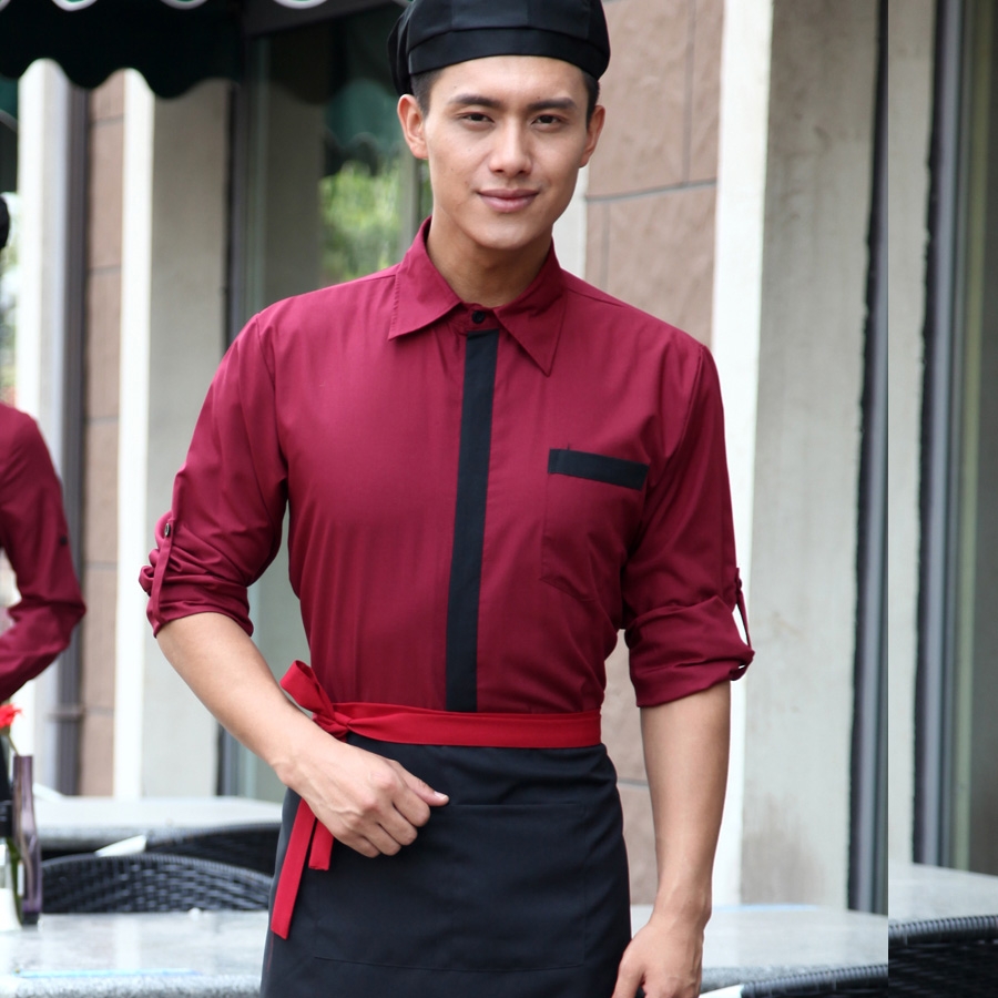 Classic Korea fashion high quality hotel workplace men women shirt uniform