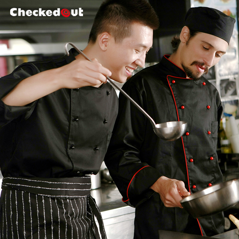 popular reefer collar unisex chef coat for work chef uniforms