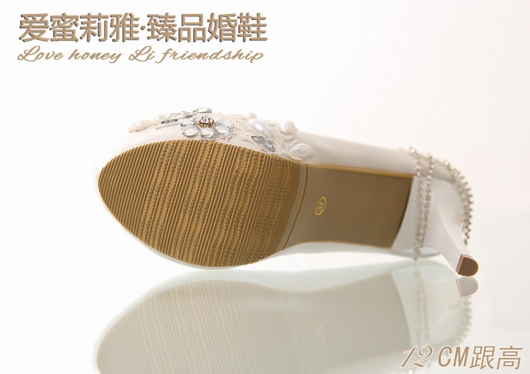 fashion nice lace tassel bridesmaids bride shoes wedding high heel