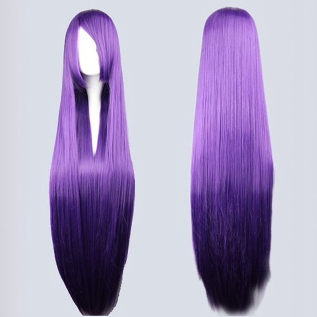 colorful straight long party cosplay wigs,hair extension,80cm