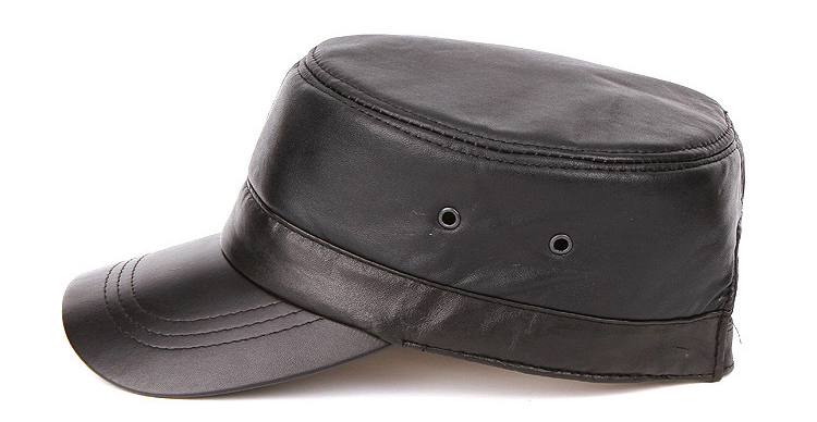 men's leather hat