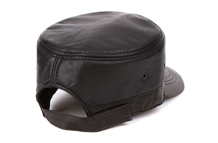 men's leather hat