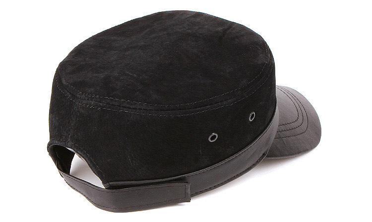 men's leather hat