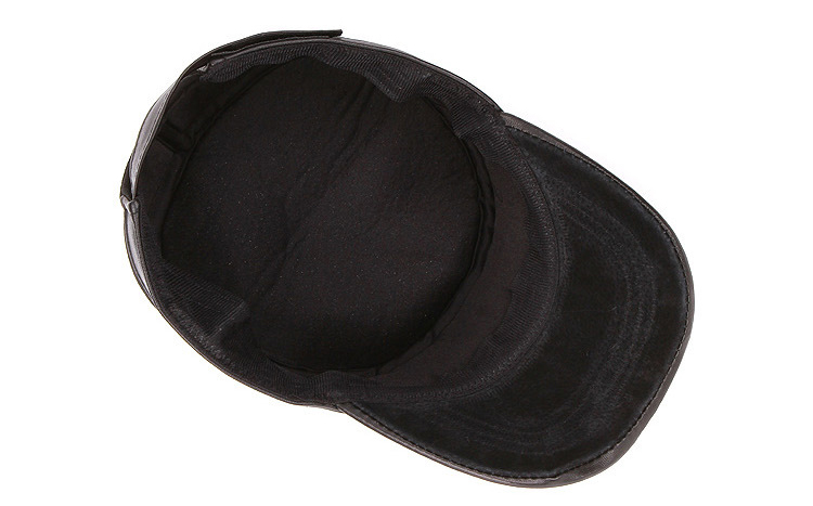 men's leather hat