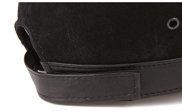 men's leather hat