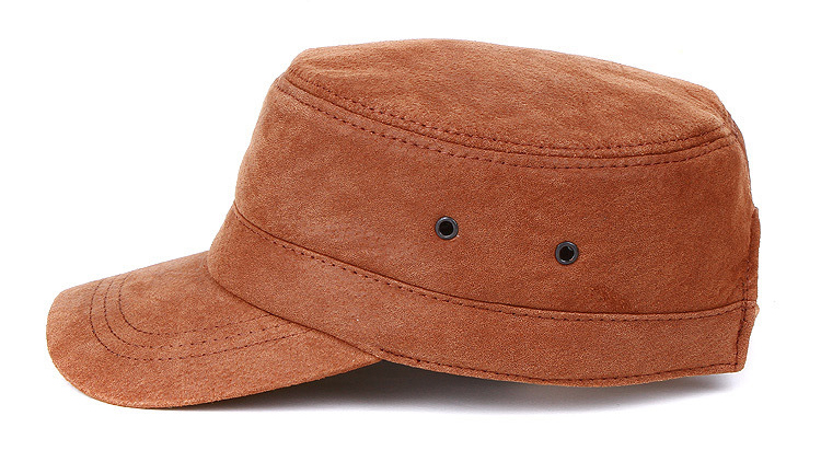 men's leather hat