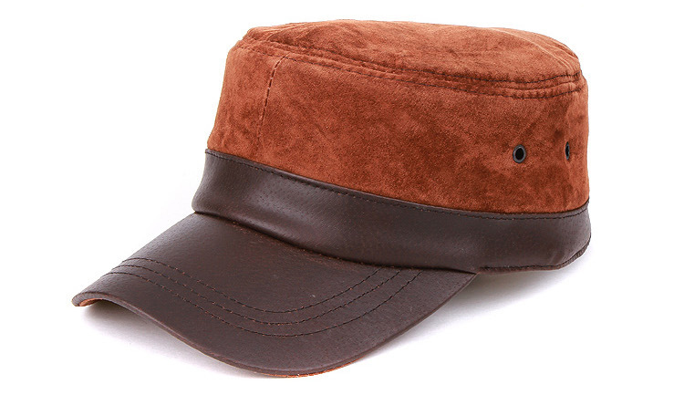 men's leather hat