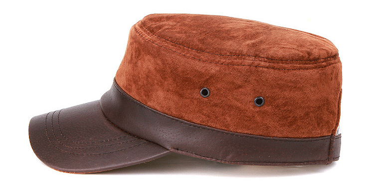 men's leather hat