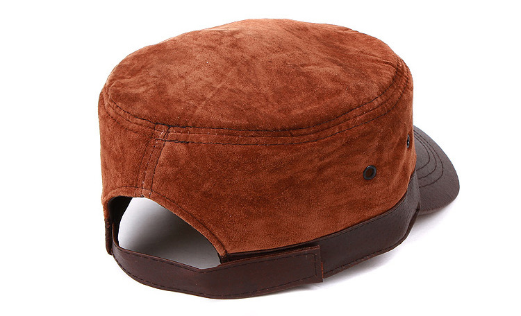 men's leather hat