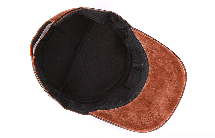 men's leather hat