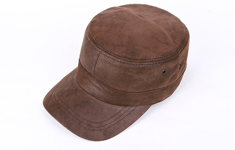 men's leather hat