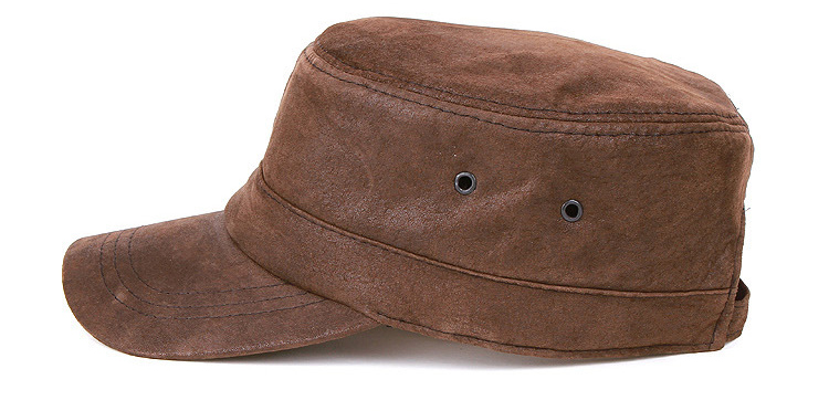 men's leather hat