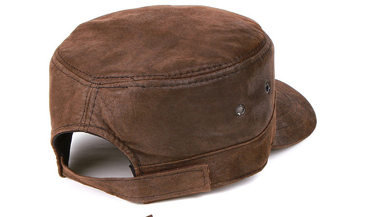 men's leather hat