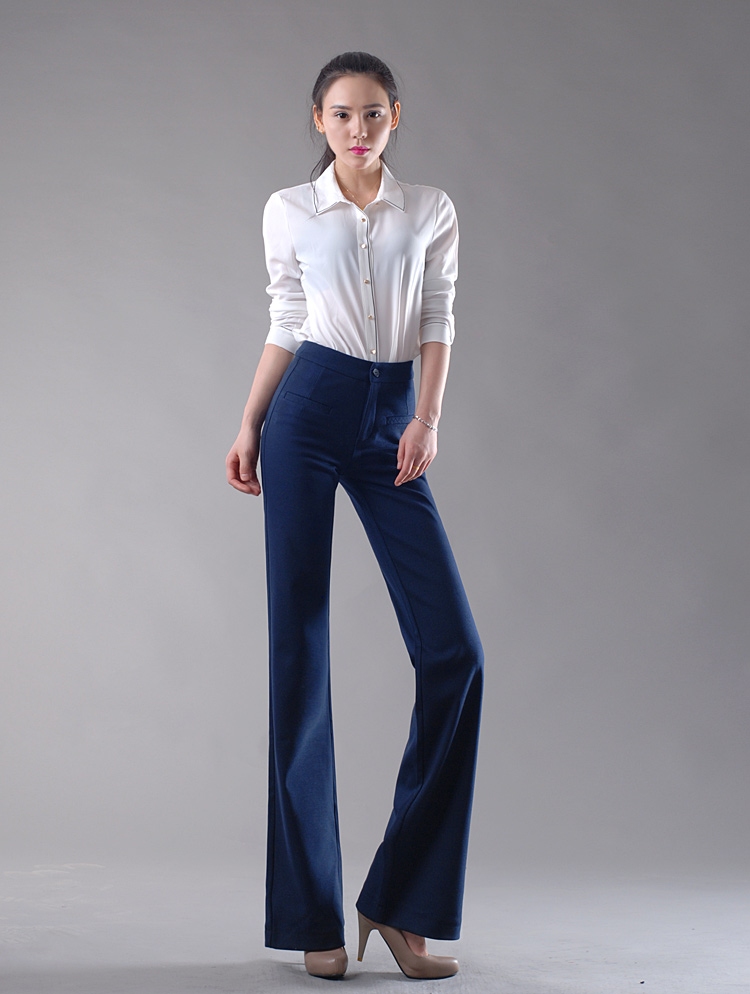 2016 new fashion office style young lady bell bottom pant,flare jeans ...
