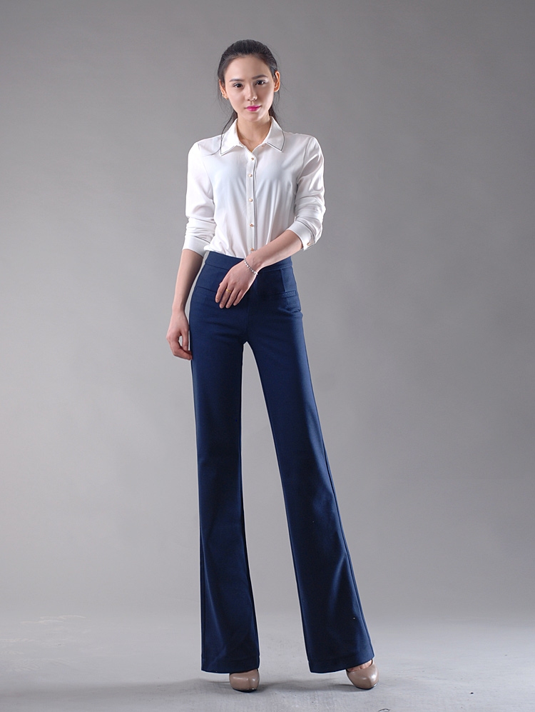 2016 new fashion office style young lady bell bottom pant,flare jeans ...