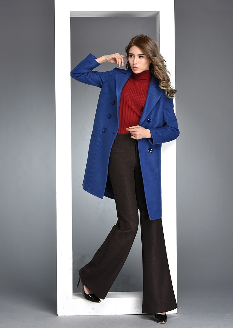 Europe office business women flare pant wool fabric toursers - TiaNex