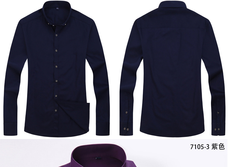 comfortable upgrade purple business men shirt - TiaNex