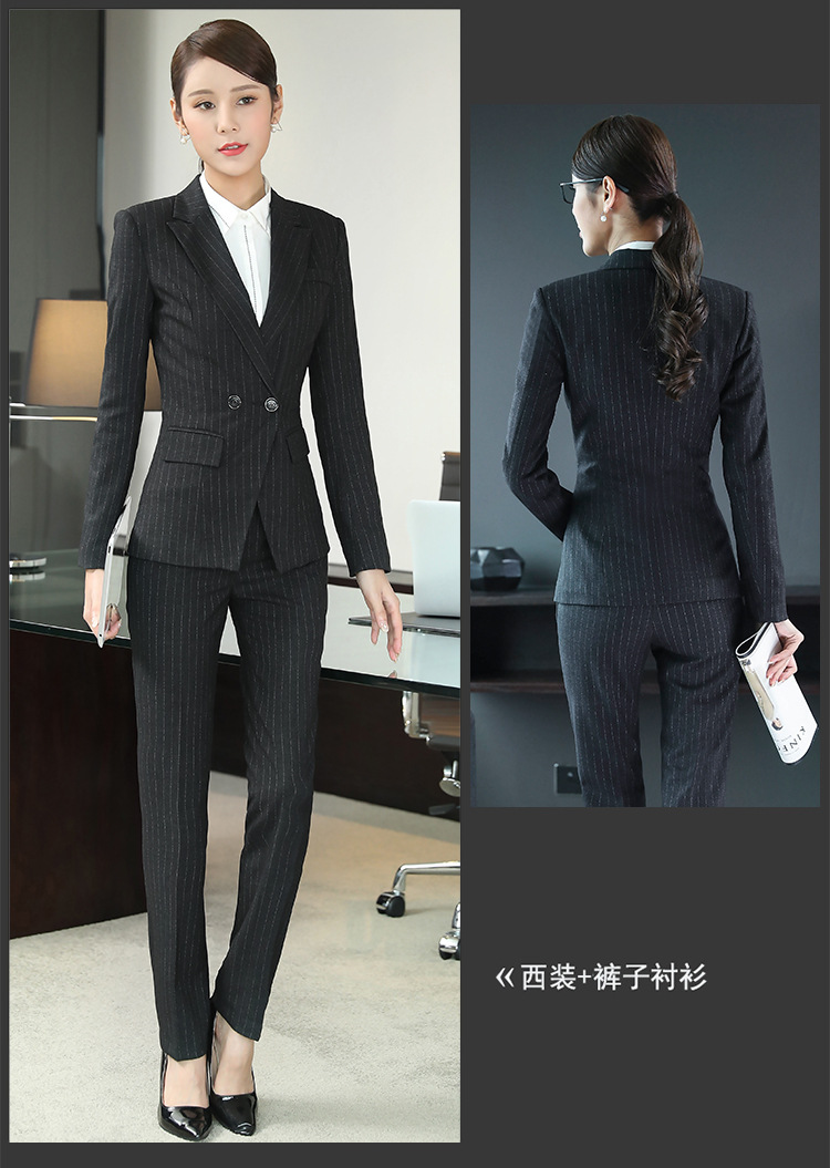 2018 new design wait staff office business pant suits sales uniform ...