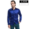 fashion casual Imitation silk men shirt