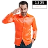 fashion casual Imitation silk men shirt Color color 9