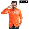 fashion casual Imitation silk men shirt