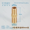 high quality copper water pipes coupling wholesale Color 1/2  inch,66mm,63g full thread coupling
