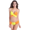 fashion eye-catching patchwork sexy women bikini swimwear