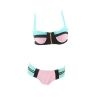 classic wrapped patchwork women bikini swimwear