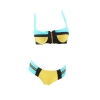 classic wrapped patchwork women bikini swimwear