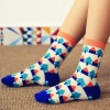 pure cotton small house knitted women socks