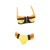fashion zipper  patchwork women bikini swimear