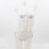 fashion design tassel bikini swimear Color white