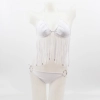 fashion sexy bikini tassel  swimear Color white