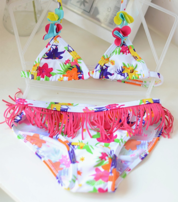 nice tassel girl bikini separated swimsuits