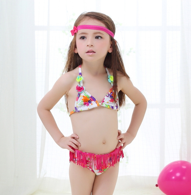 nice tassel girl bikini separated swimsuits