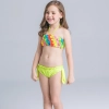 wave colorful water game girl swimwear bikini