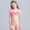 upgrade cloth flowers girl swimwear bikini pink color