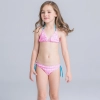 cute dot halter girl swimwear