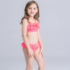 watermelon color girl swimwear two-piece set