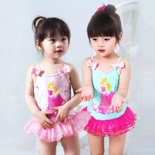 cartoon girl print swimwear