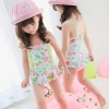 candy printing cute little girl one piece swimwear